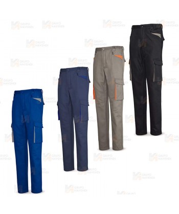 Pantalones de algodón con refuerzos y multibolsillos