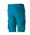 Pantalón elástico multibolsillos con refuerzos color negro