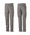 Pantalón laboral bielástico multibolsillos color gris