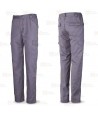 Pantalón multibolsillos económico de algodón color gris