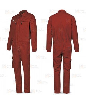 Buzo económico multibolsillos color rojo