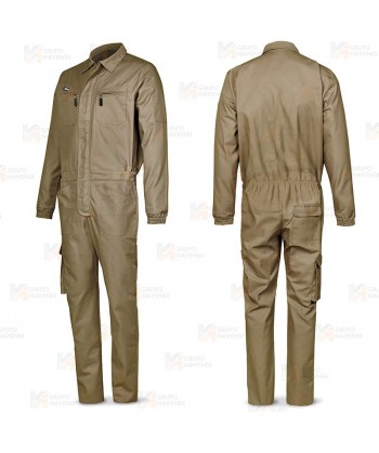 Buzo económico multibolsillos color beige