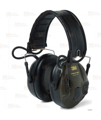 Orejeras electrónicas 3M PELTOR SportTac con cazoletas rojas y negras (SNR 26dB)