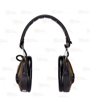 Orejeras electrónicas 3M PELTOR SportTac con cazoletas verdes y naranjas (SNR 26dB)