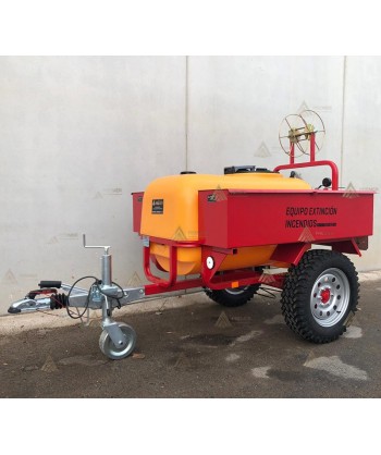 Remolque contra incendios con motobomba HONDA de 10 Bar - 500 lit/min para Aeródromos y Helipuertos.