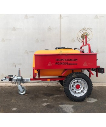 Remolque contra incendios con motobomba HONDA de 10 Bar - 500 lit/min para Aeródromos y Helipuertos.