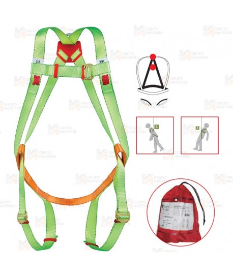 Arnés económico con enganche dorsal y frontal