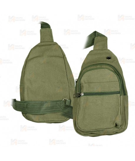 Bolsa / Bandolera táctica muy económica y versátil color Verde militar