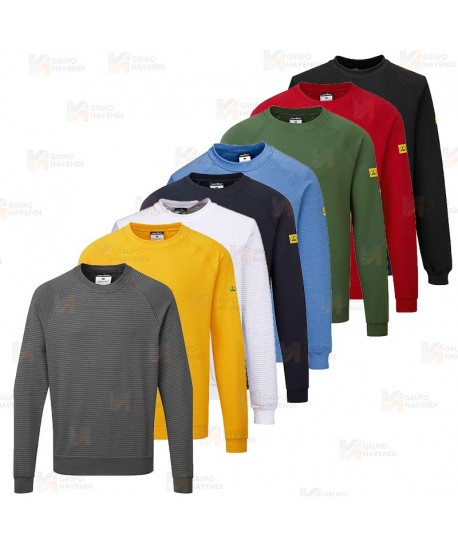 Sudadera de cuello redondo ESD antiestática