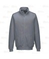 Sudadera con cremallera central ESD antiestática color gris