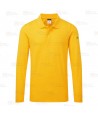 Polo ESD antiestático de manga corta color amarillo