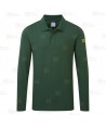 Polo ESD antiestático de manga corta color verde