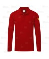 Polo ESD antiestático de manga corta color rojo