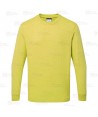 Camiseta ESD antiestática de manga larga y cuello redondo color amarillo