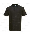 Polo ESD antiestático de manga corta color gris oscuro