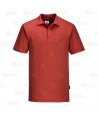 Polo ESD antiestático de manga corta color rojo