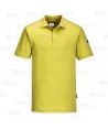 Polo ESD antiestático de manga corta color amarillo