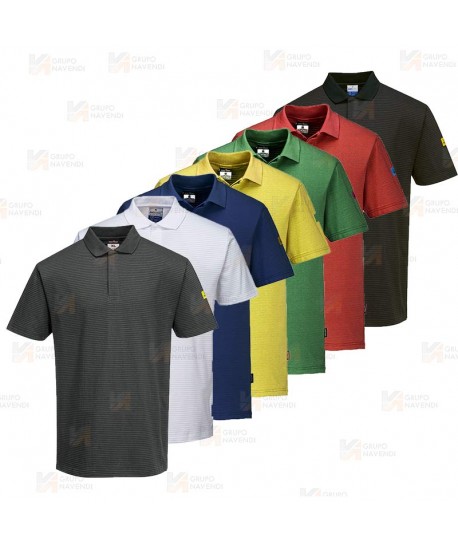 Polo ESD antiestático de manga corta