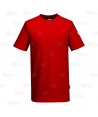 Camiseta ESD antiestática de manga corta color rojo