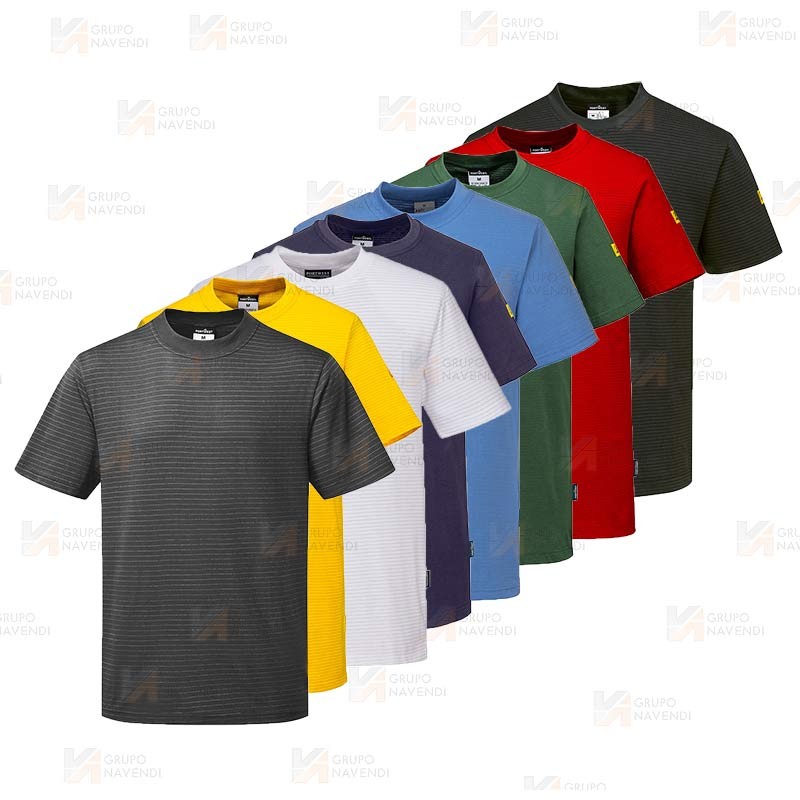 Camiseta ESD antiestática de manga corta
