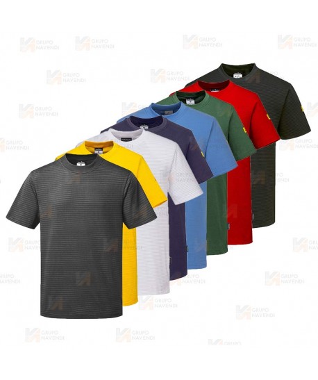 Camiseta ESD antiestática de manga corta