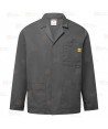 Chaqueta ESD antiestática unisex color gris oscuro