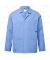 Chaqueta ESD antiestática unisex color azul celeste
