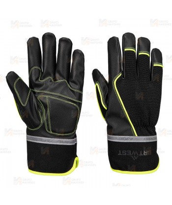Guante mecánico impermeable de PU para el frio