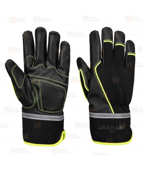 Guante mecánico impermeable de PU para el frio
