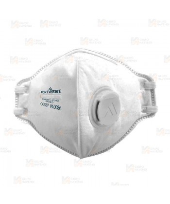 Mascarilla dolomita plegable y con válvula tipo FFP3 NR D
