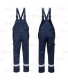 Pantalón peto ignífugo multinorma, económico y muy resistente color azul marino