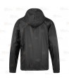 Chubasquero impermeable para entornos extremos de lluvia y humedad color negro