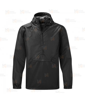 Chubasquero impermeable para entornos extremos de lluvia y humedad color negro