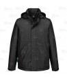 Parka acolchada e impermeable de trabajo WX2 con materiales ecológicos color negro
