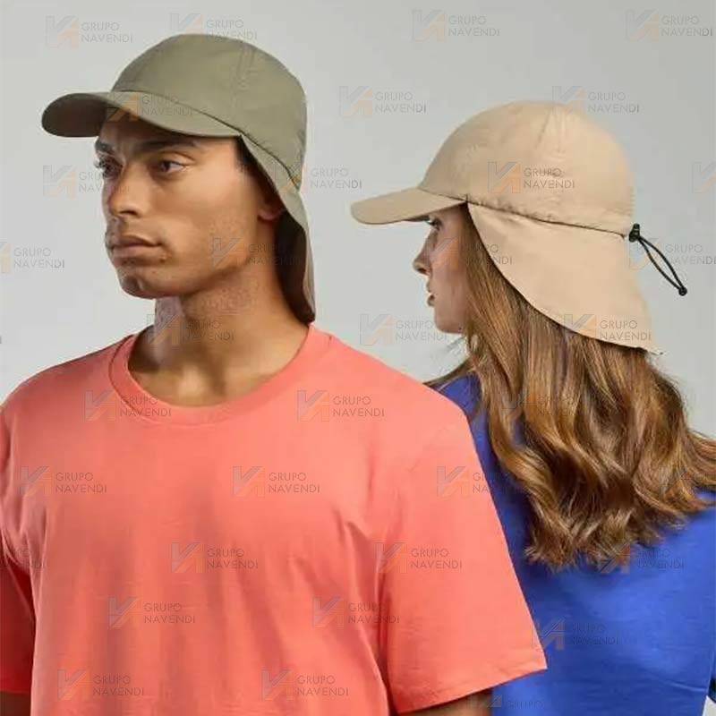 Gorra con parasol de cuello y protección de rayos UPF50+