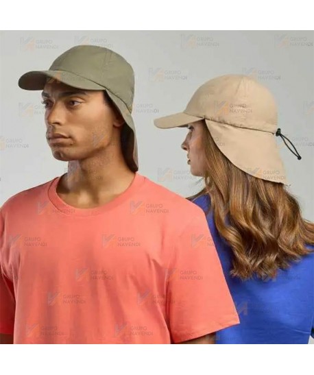 Gorra con parasol de cuello y protección de rayos UPF50+