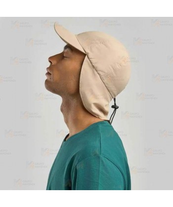 Gorra con parasol de cuello y protección de rayos UPF50+ color kaki