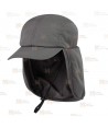 Gorra de visera acolchada con faldón para la nuca