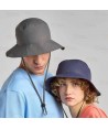 Gorro tipo safari impermeable  color azul marino