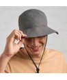 Gorro tipo safari impermeable  color gris oscuro