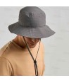 Gorro tipo safari impermeable  color gris oscuro