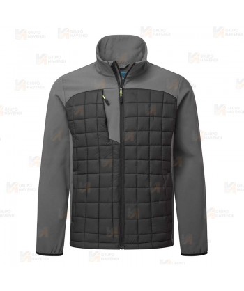 Cazadora tipo plumas, gruesa, con forro Insulatex color gris oscuro