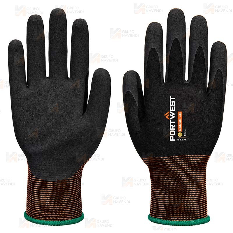 Guante GP de Látex negro,  Grip 18
