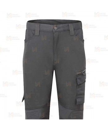Pantalón DX4 elástico multibolsillos con refuerzos color negro