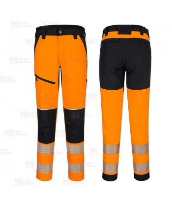 Pantalón elástico de alta visibilidad con cintas segmentadas (Mujer)