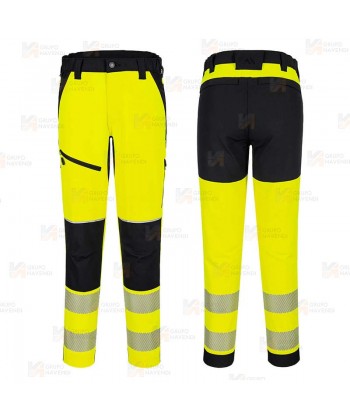 Pantalón elástico de alta visibilidad con cintas segmentadas (Mujer)