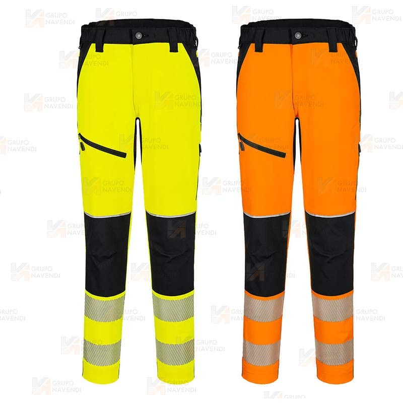 Pantalón elástico de alta visibilidad con cintas segmentadas (Mujer)