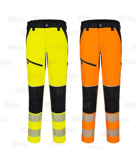 Pantalón elástico de alta visibilidad con cintas segmentadas (Mujer)