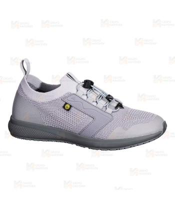 Zapatilla deportiva ocupacional y antiestático color gris