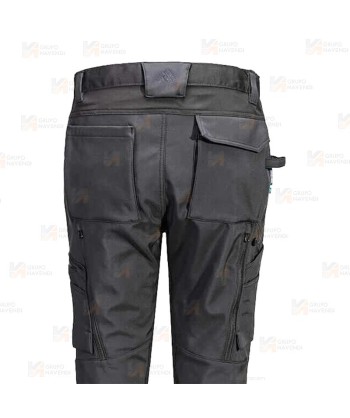 Pantalón softshell elástico y multibolsillos color negro